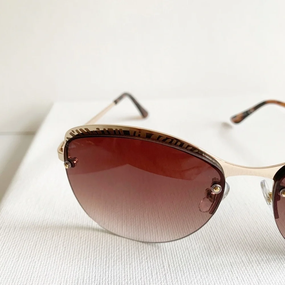 NWT FGX rose gold wire sunglasses